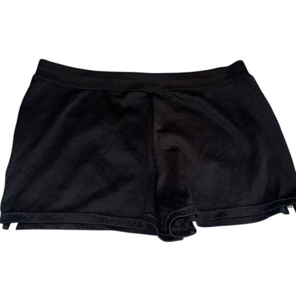 Athletic Works Ladies Black Shorts With White Stripes M - Picture 4 of 5